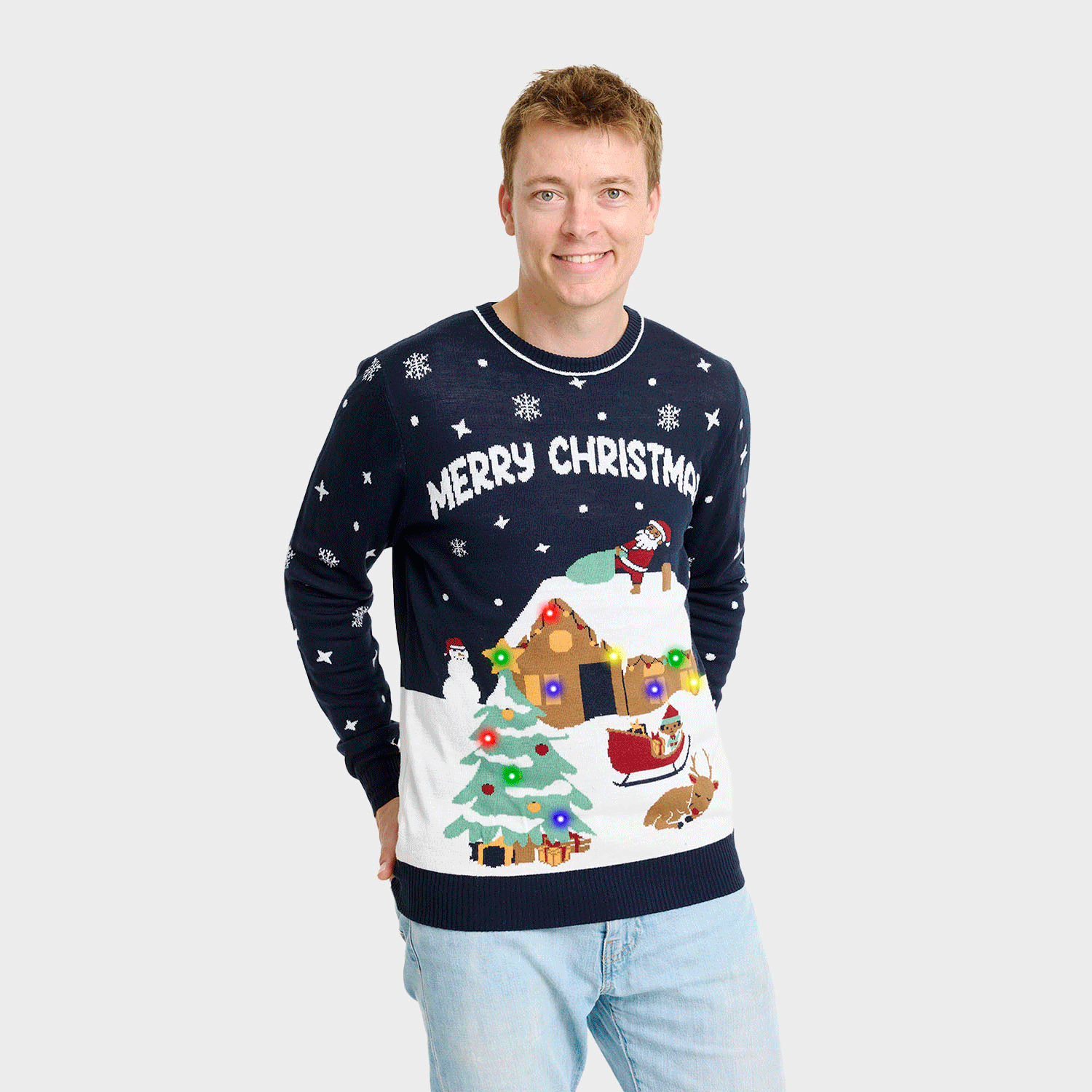 Den idylliske julesweater - Herre